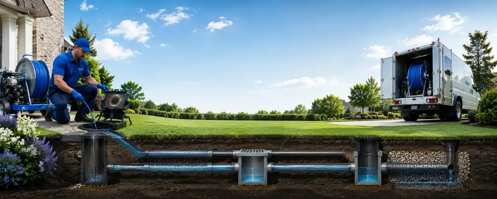 Outdoor drain cleaning information for Long Lake, MI
